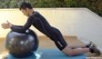 core workout-fitball-abdominal-fitball-plank